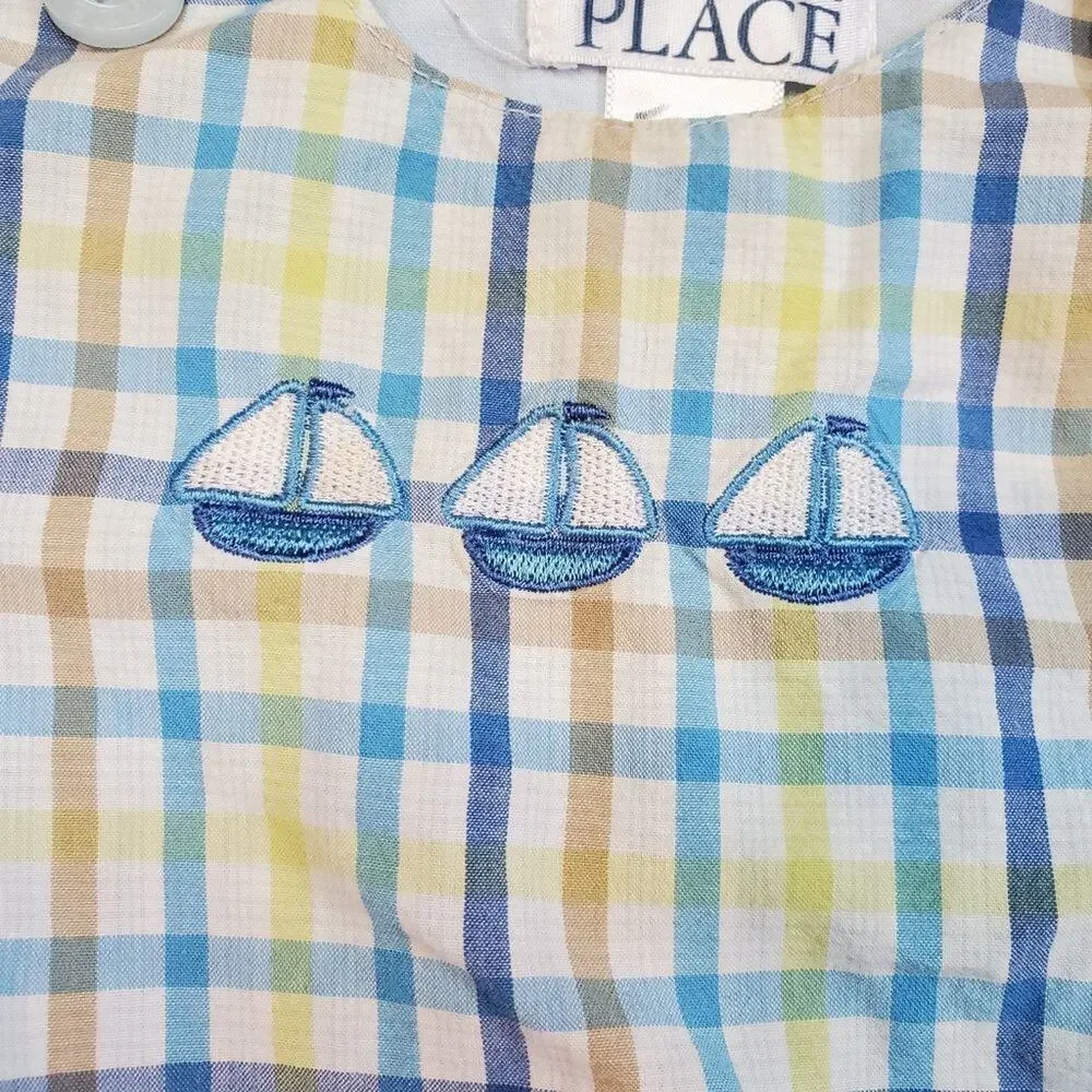 𝅺The childrens place two 3-6 months overalls